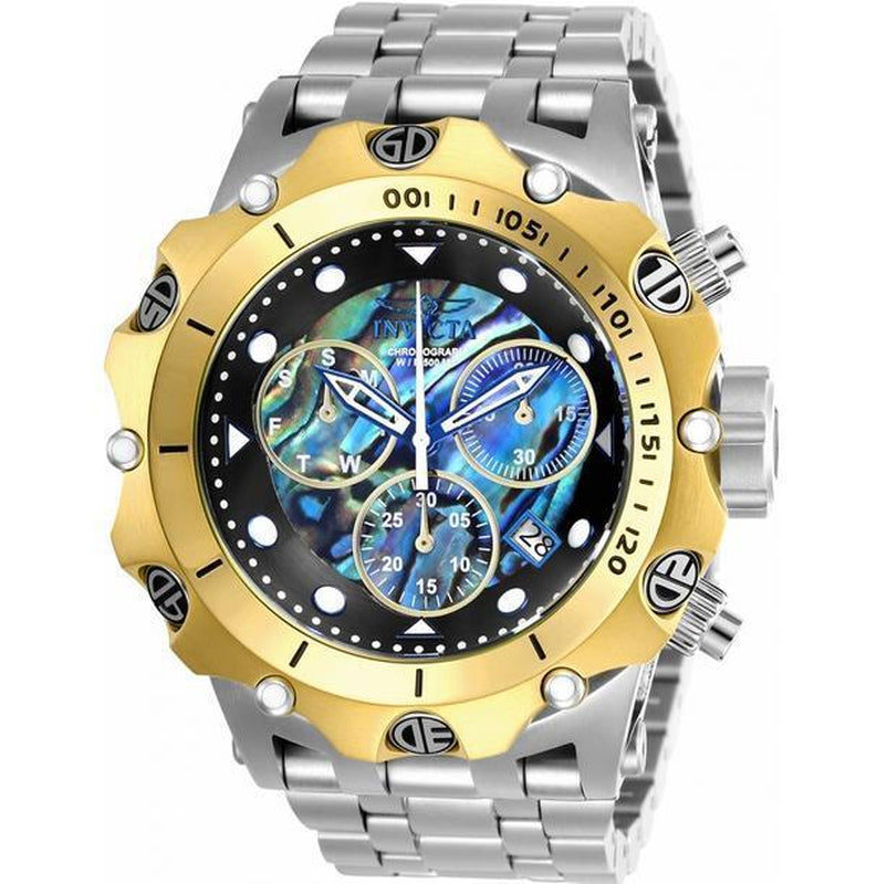 Invicta Venom 26686 Mens round Analog Stainless Steel Chronograph Day/Date Watch