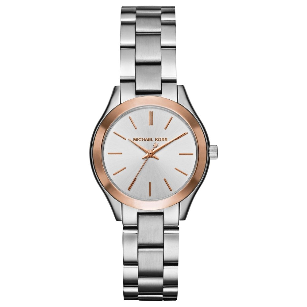 Michael Kors Slim Runway Women's Watch, Stainless Steel Bracelet Watch for Women