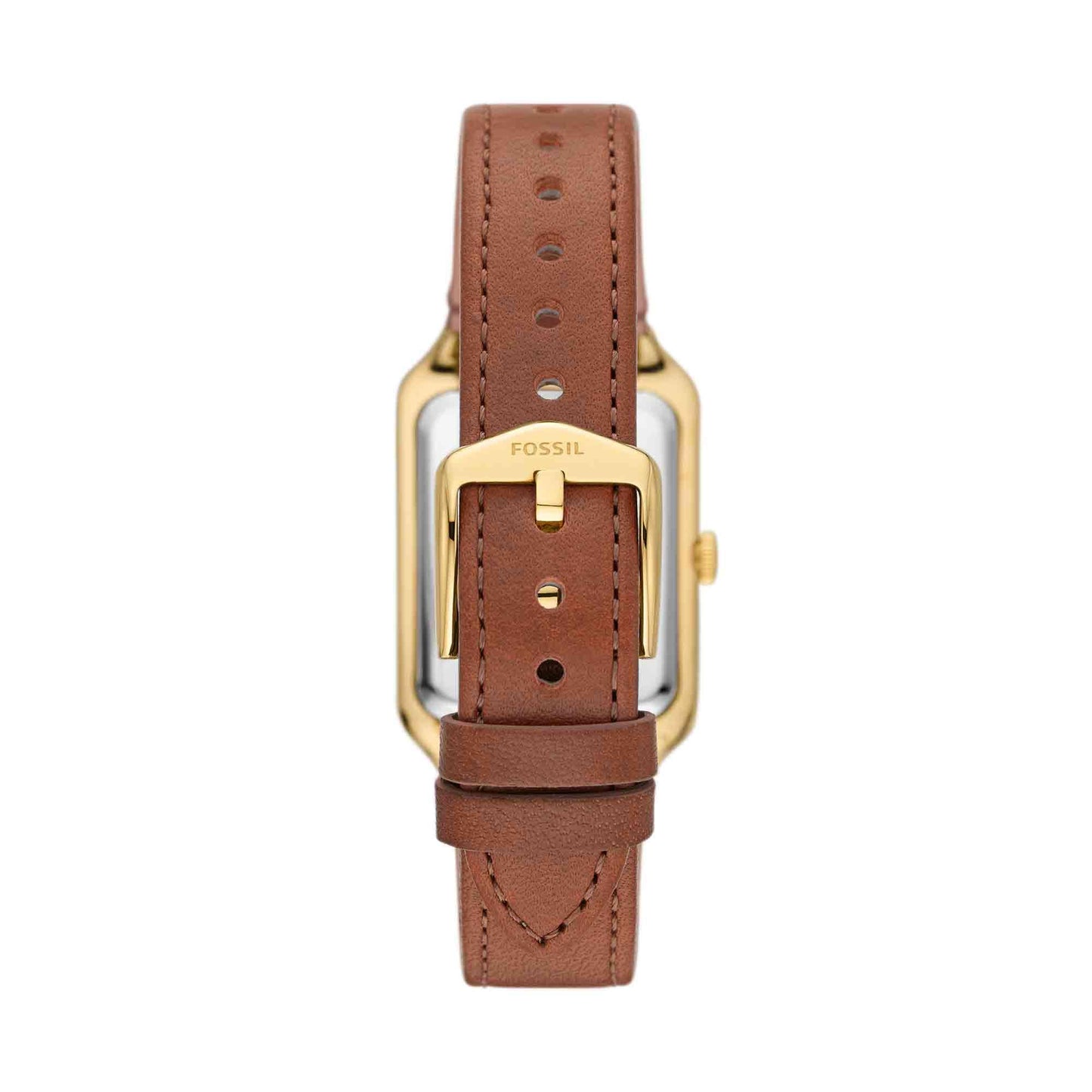 Fossil Raquel Women's Watch with Rectangular Case and Stainless Steel Bracelet or Leather Band