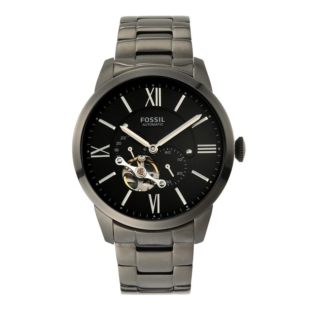 Fossil Townsman Men's Automatic Watch with Mechanical Movement and Skeleton Dial