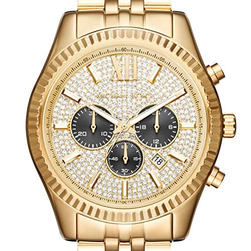 Michael Kors Lexington Men's Watch, Stainless Steel Bracelet Watch for Men