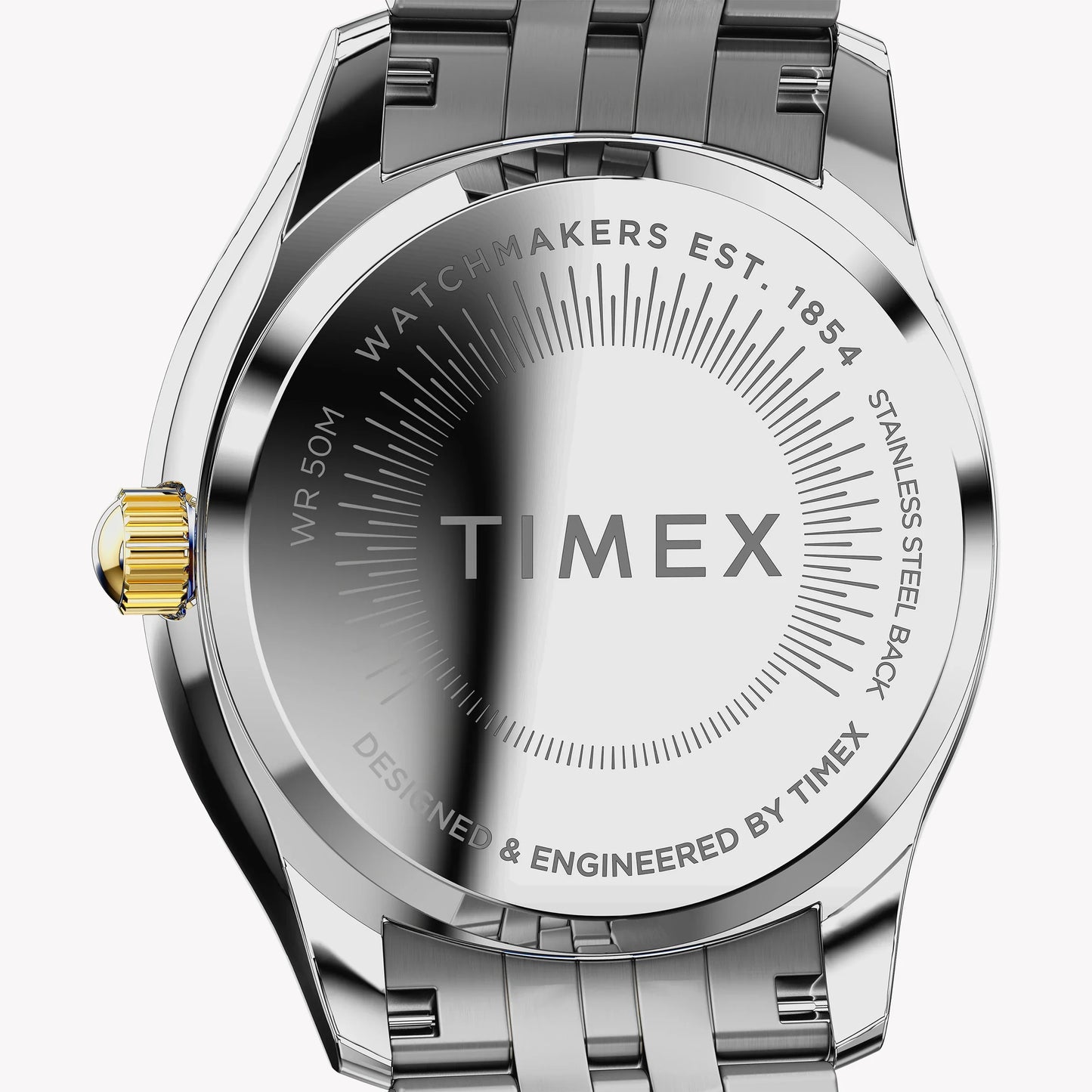 TIMEX CUSHION TWO-TONE WATCH - SPARKLING ELEGANCE FOR THE MODERN WOMAN-3