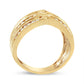 10K Yellow Gold Plated .925 Sterling Silver 1 1/2 Cttw Diamond Channel Band (Champagne Color, I2-I3 Clarity) Ring-4