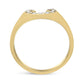 10K Yellow Gold 1/3 Cttw Round-Cut Diamond Men's Horseshoe Ring (H-I Color, VS1-VS2 Clarity)