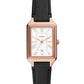 Fossil Raquel Women's Watch with Rectangular Case and Stainless Steel Bracelet or Leather Band