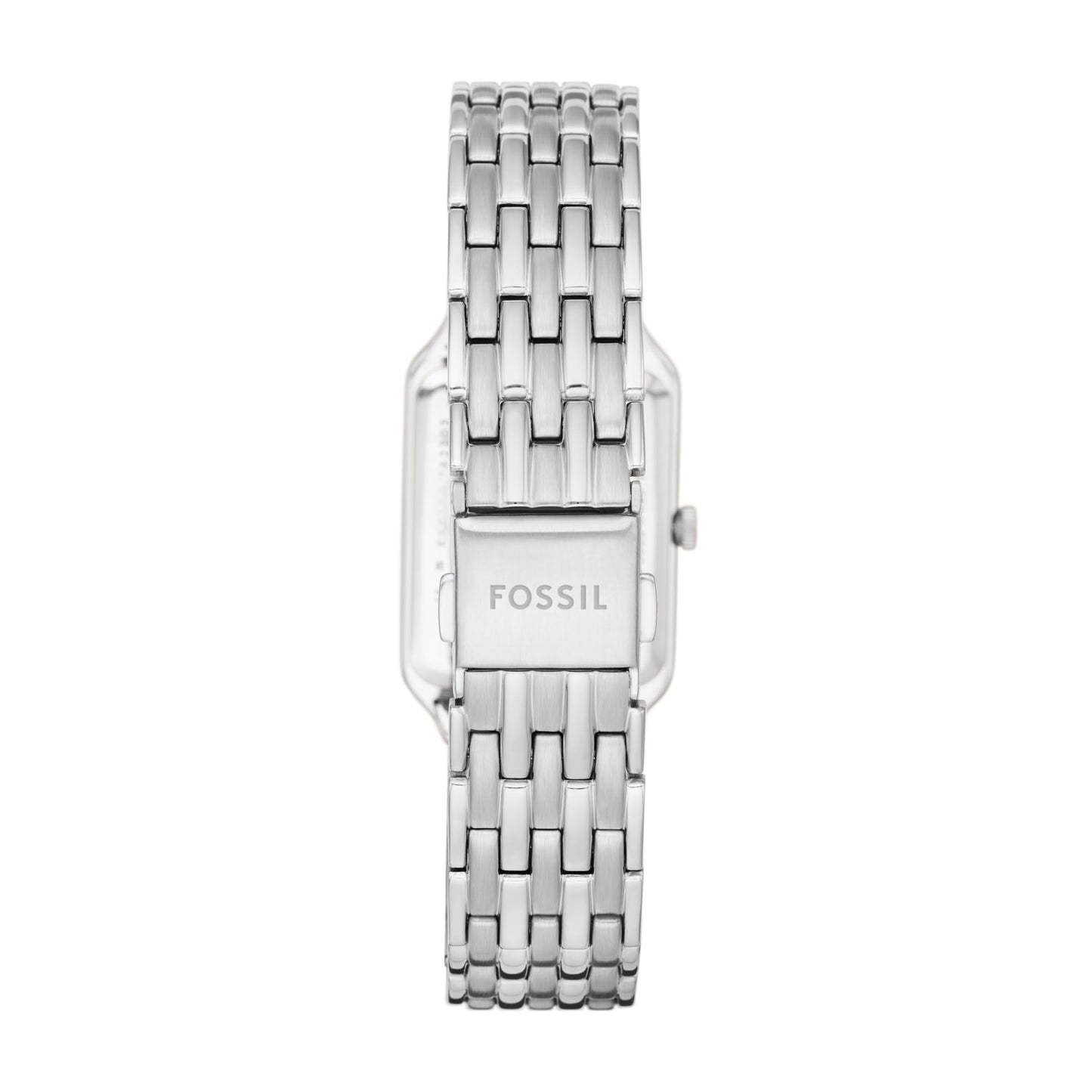 Fossil Raquel Women's Watch with Rectangular Case and Stainless Steel Bracelet or Leather Band