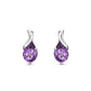 0.74 Carat Amethyst or Emerald or Ruby or Sapphire or Topaz 14K Gold or 14K White Gold Drop Dangle Earrings