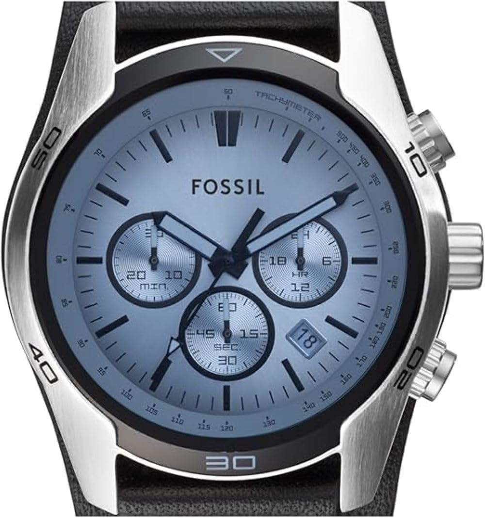 Fossil Coachman Men's Watch with Genuine Leather Bracelet Cuff