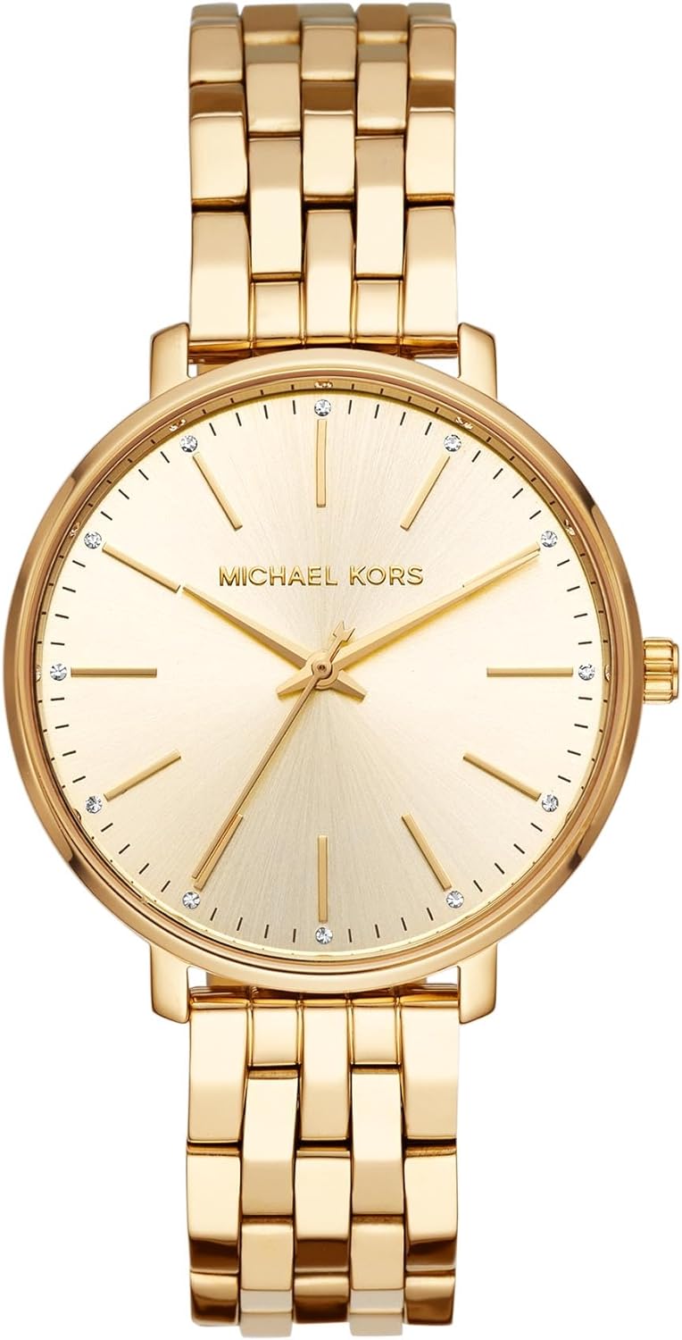 Michael Kors Pyper Three-Hand Gold-Tone Stainless Steel Women's Watch (Model: MK3898)