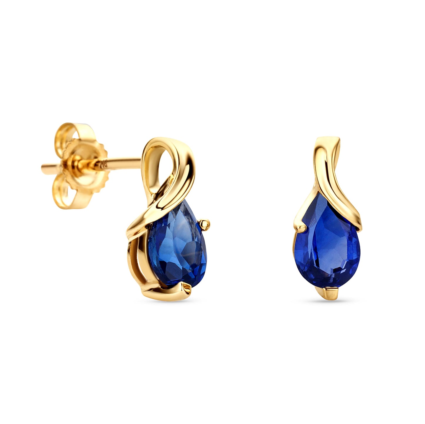 0.74 Carat Amethyst or Emerald or Ruby or Sapphire or Topaz 14K Gold or 14K White Gold Drop Dangle Earrings