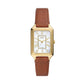 Fossil Raquel Women's Watch with Rectangular Case and Stainless Steel Bracelet or Leather Band