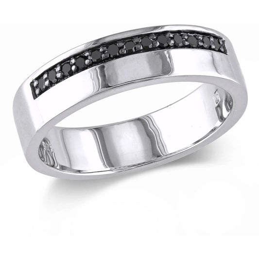 Men'S Diamond Sterling Silver Ring