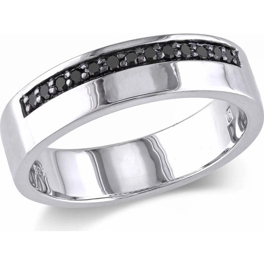 Men'S Diamond Sterling Silver Ring