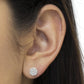 Sterling Silver Rose-Cut Diamond Floral Cluster Stud Earring (0.25 cttw, I-J Color, I2-I3 Clarity)