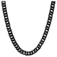 Men'S Black Stainless Steel Curb Link Chain Necklace