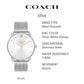 Coach Elliot Women's Watch | Modern Elegance with Iconic Tea Rose Detail | Chic Timepiece for Everyday Wear | Ideal Gift for Her | Water-Resistant | 36 mm