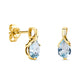 0.74 Carat Amethyst or Emerald or Ruby or Sapphire or Topaz 14K Gold or 14K White Gold Drop Dangle Earrings