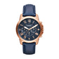 Fossil Grant Men's Watch with Chronograph or Automatic Display and Genuine Leather or Stainless Steel Band