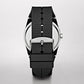 Relic by Fossil Men's Jake Silver Stainless Steel and Black Silicone Band Watch (Model: ZR11861)