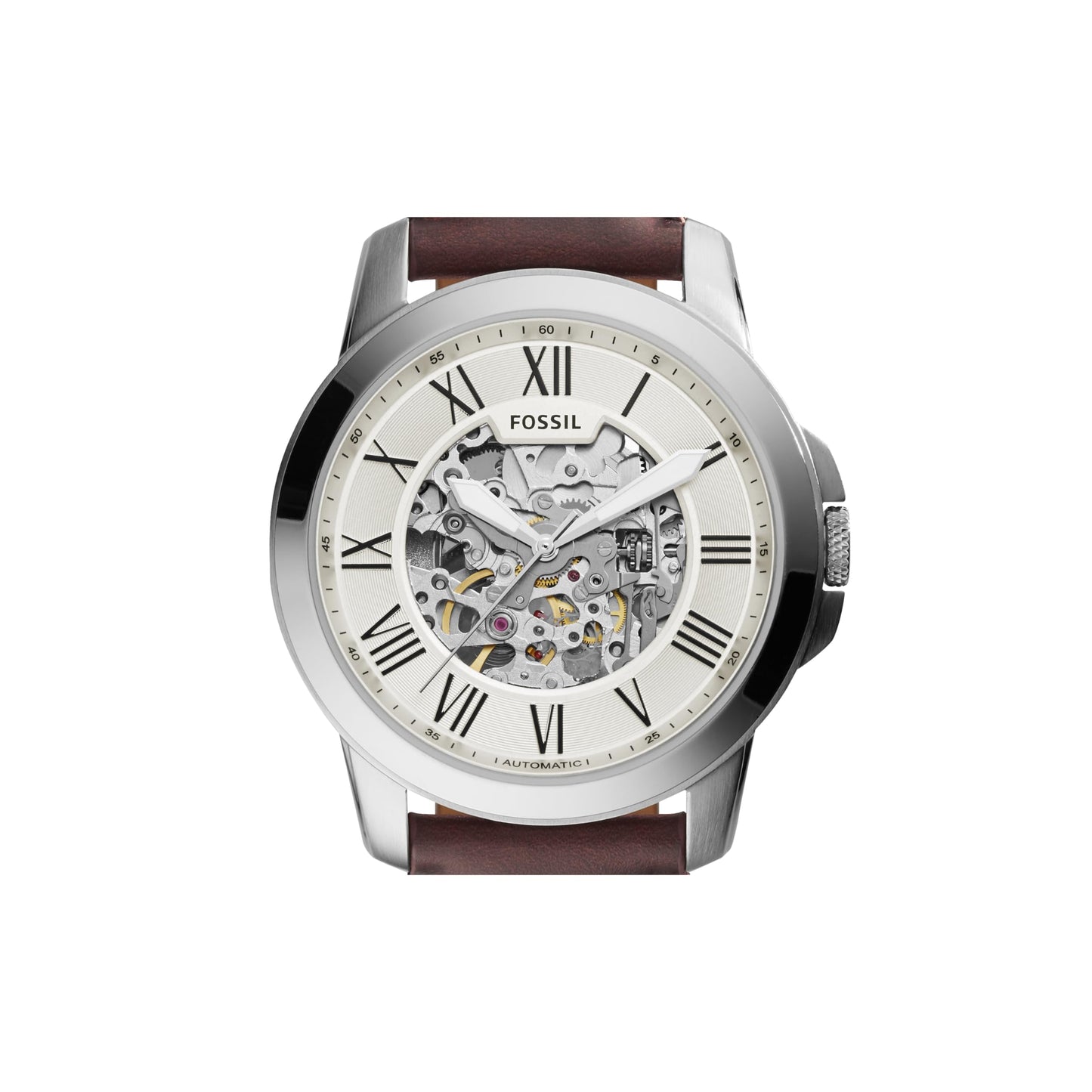 Fossil Grant Men's Watch with Chronograph or Automatic Display and Genuine Leather or Stainless Steel Band