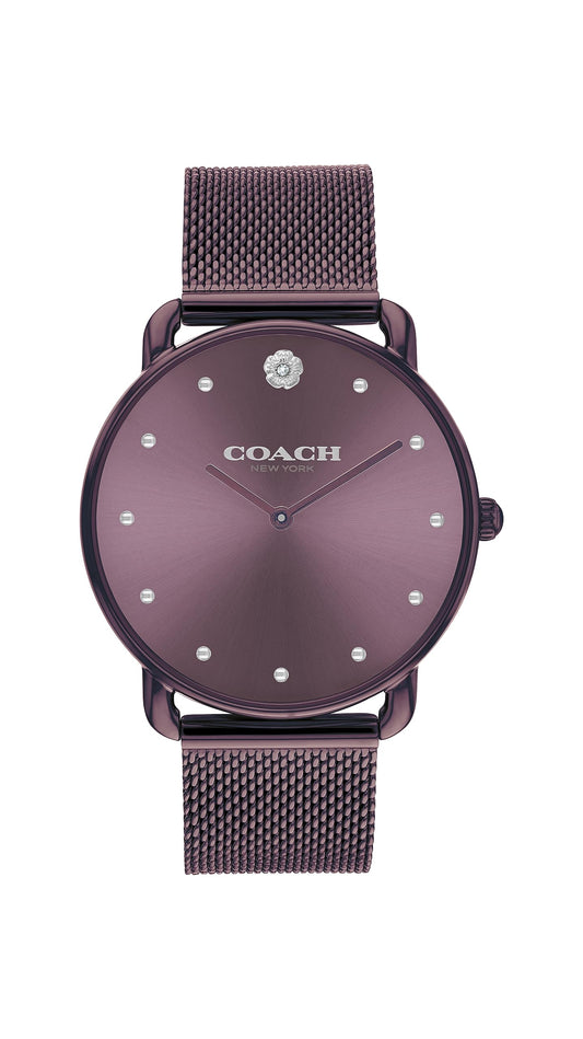 Coach Elliot Women's Watch | Modern Elegance with Iconic Tea Rose Detail | Chic Timepiece for Everyday Wear | Ideal Gift for Her | Water-Resistant | 36 mm