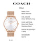 Coach Elliot Women's Watch | Modern Elegance with Iconic Tea Rose Detail | Chic Timepiece for Everyday Wear | Ideal Gift for Her | Water-Resistant | 36 mm