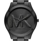 Michael Kors Slim Runway Women's Watch, Stainless Steel Bracelet Watch for Women