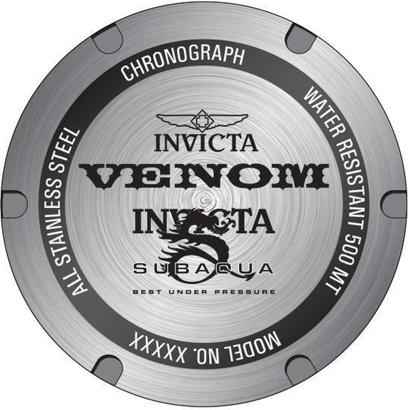 Invicta Venom 26686 Mens round Analog Stainless Steel Chronograph Day/Date Watch