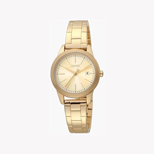 ESPRIT Women's Watch with Gold Stainless Steel Case and Gold Stainless Steel Band-0