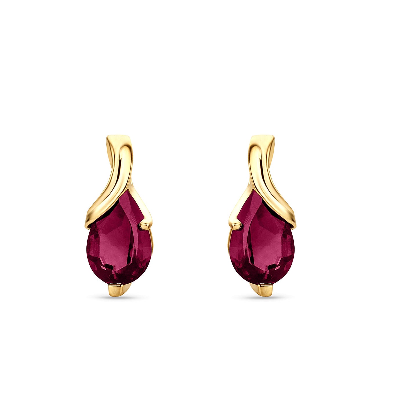 0.74 Carat Amethyst or Emerald or Ruby or Sapphire or Topaz 14K Gold or 14K White Gold Drop Dangle Earrings