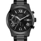 GUESS Men's Stainless Steel Gunmetal Chronograph Bracelet Watch