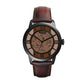 Fossil Townsman Men's Automatic Watch with Mechanical Movement and Skeleton Dial