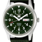 Men'S 5 Automatic Green Dial and Band Made in Japan Watch SNZG09J1