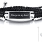 Adjustable Cremation Memorial Urn Bracelet - Stainless Steel Cremation Manmade Braided Urn Bracelet Keepsake Urn Bracelet for Ashes with Fill Kit