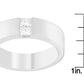 Men's 14K White Gold 1/4 ct.TDW Diamond Channel Band Ring (G-H, VS1-VS2)