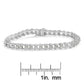 Sterling Silver Rose-cut Diamond Wave link Bracelet (1 cttw, I-J Color, I3 Clarity)