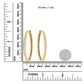 14K Yellow Gold 1.0 Cttw Round Brilliant Cut Diamond Channel Set Circle Hoop Earrings (I-J Color, I1-I2 Clarity)-4