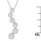 14K White Gold Round Cut Diamond Journey Circle Pendant Necklace (1.00 cttw, H-I Color, I1-I2 Clarity)