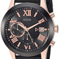 GUESS Men's Stainless Steel Gunmetal Chronograph Bracelet Watch