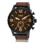 Fossil Nate Men's Watch with Oversized Chronograph Watch Dial and Stainless Steel or Leather Band