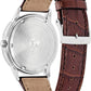 Citizen Men's Eco-Drive Corso Classic Watch in Stainless Steel with Brown Leather strap, Blue Dial (Model: BU2070-12L)