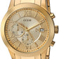 GUESS Men's Stainless Steel Gunmetal Chronograph Bracelet Watch