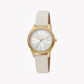 ESPRIT Women's Watch with Silver Stainless Steel Case and Beige Leather Band-0