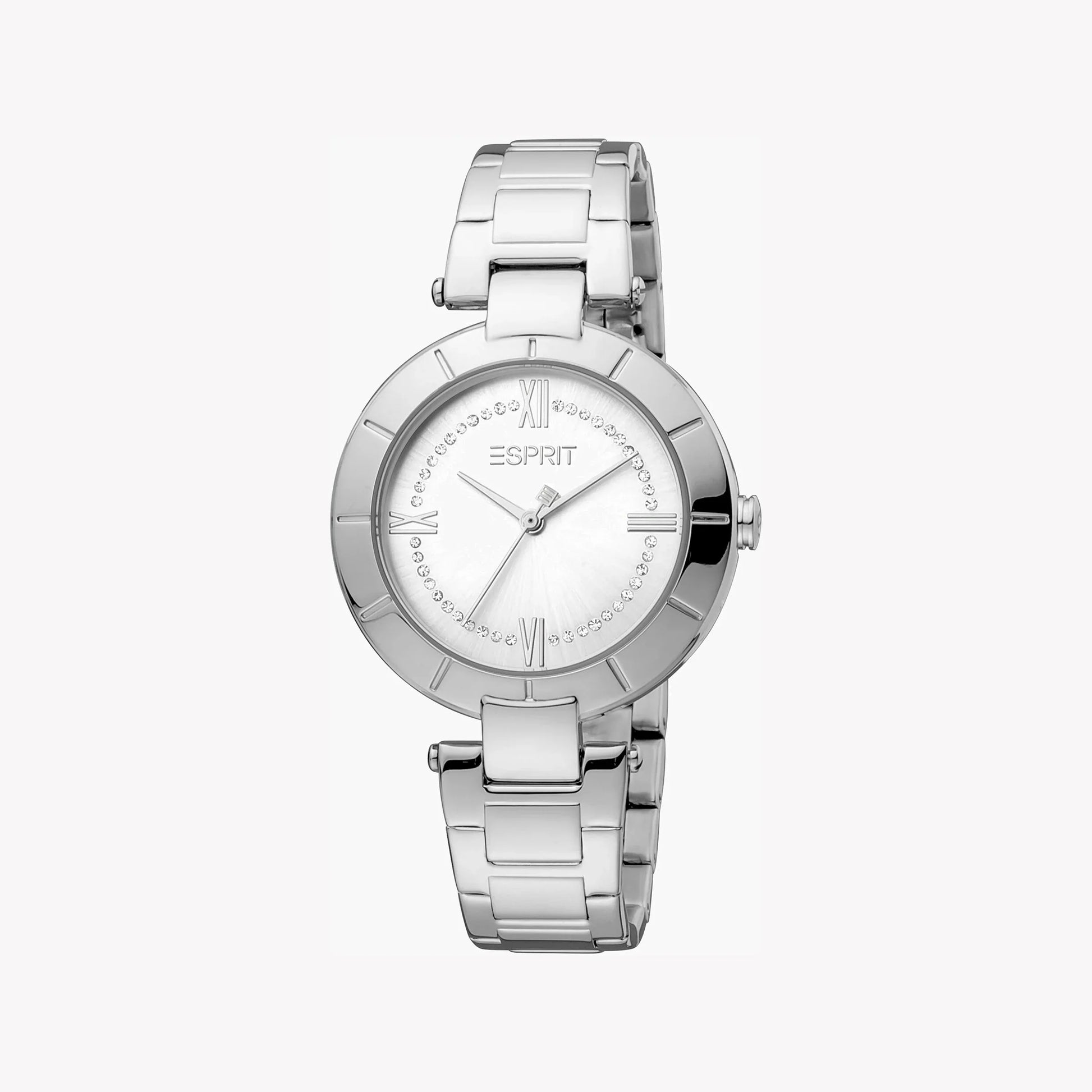 ESPRIT Women's Watch with Silver Stainless Steel Case and Silver Stainless Steel Band-0