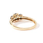 9ct Yellow Gold Three Stone Sapphire and Diamond Ring-4