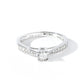 9ct White Gold 0.19ct Diamond Engagement Ring-3