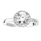 Sterling Silver Cubic Zirconia Halo Ring-1