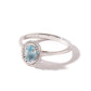 Sterling Silver Swiss Blue Topaz and Diamond Oval Ring-1