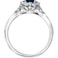 9ct White Gold Sapphire and Diamond Ring-2