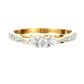 9ct Yellow Gold 0.23ct Three Stone Diamond Ring-1